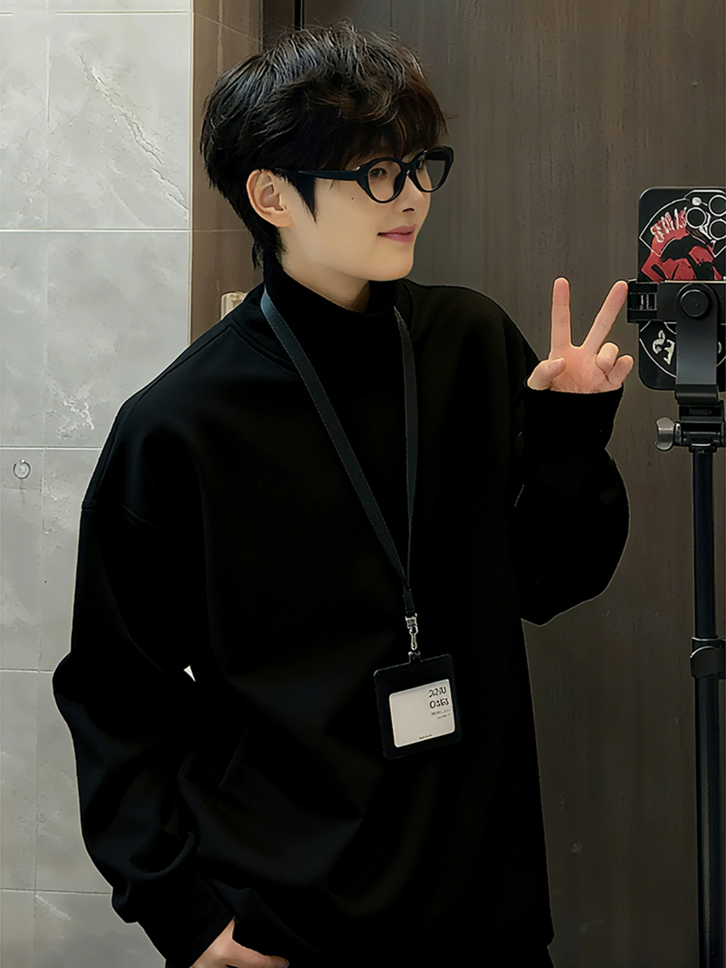 تي شيرت Cleanfit للرجال Bla Fce مبطن Thiened Long Sve Base irt شتاء دافئ حراري ملابس داخلية Fce هوديي قاعدة... #3