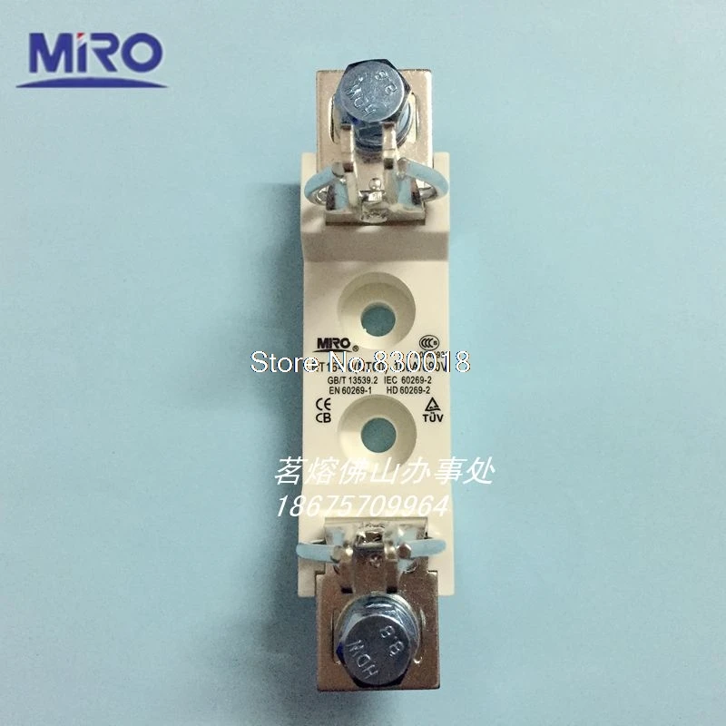 NT00-Base Mingrong Square Tube Knife-Shaped Contact Insert Type Fuse Socket NTOO NT00 RT16-00-10PCS/LOT