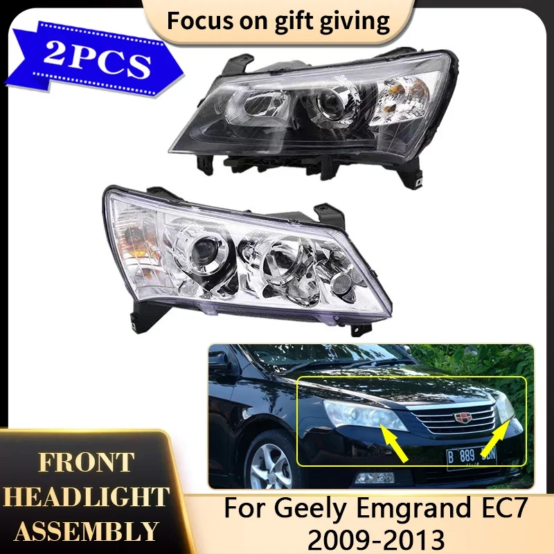 For Geely Emgrand EC7 EC 7 Hatchback Sedan 2009 2010 2011 2012 2013 Front Headlamp Headlight Assembly Clear Lens Head Lamp Light