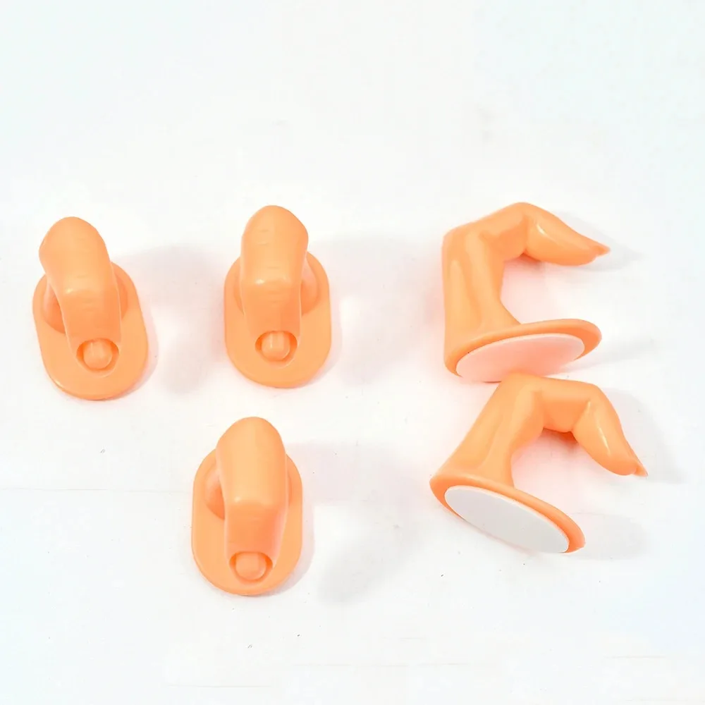 

1 шт., пластиковый режим пальца, маникюр для начинающих, обучение, акриловый УФ-гель, искусственная практика, ногти, модный дизайн рук, пальцев