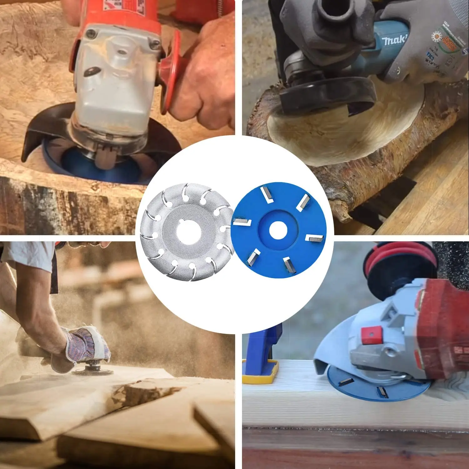 12 Răng Khắc Gỗ Đĩa Cực Chất Định Hình Đĩa Máy Mài Góc Dụng Cụ Làm Rau Cau, 6T Khắc ĐĨA GỖ Dao Phay