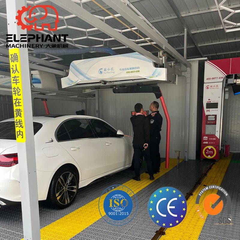 Foam/shampoo/wax Great Design Touchless Car Wash Machine Fully Automatic Built in 6Pcs 5.5KW Air Dry T12 360wash