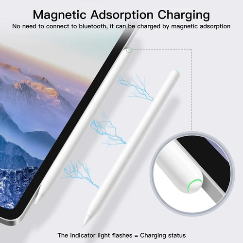 Imagen 2 del producto GOOJODOQ-lápiz para iPad, carga inalámbrica magnética de segunda generación para iPad, rechazo de palma inclinable para iPad Pro 12,9 Pro 11 Air 4 5 Mini 6