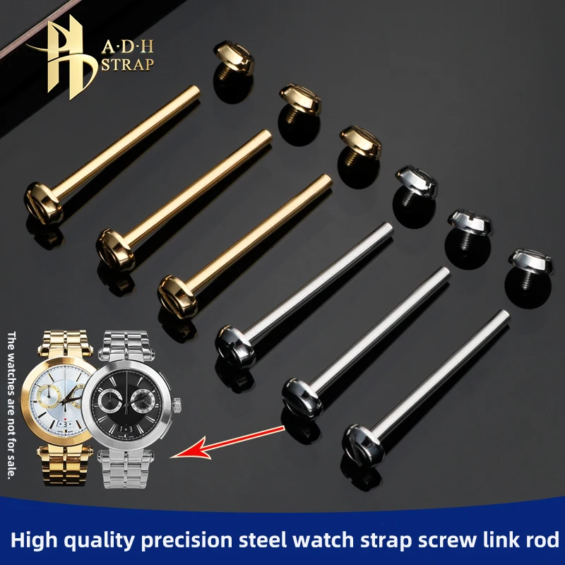 Stainless Steel Watch Strap Screw Connecting Rod For Versace VBR VER Metal Watch pillar Table Axis Waterproof Watch Accessories