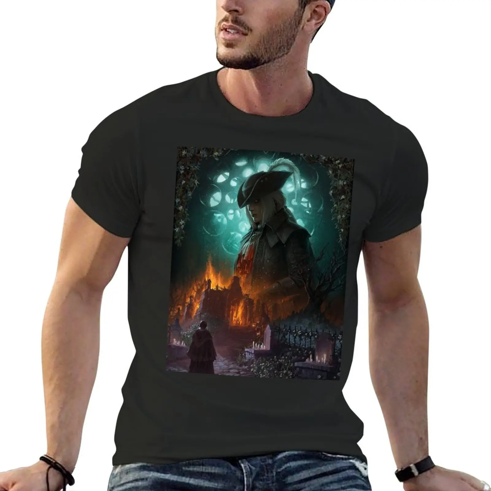 Bloodborne T-Shirt shirts graphic tee designer shirts anime figures new edition men t shirts