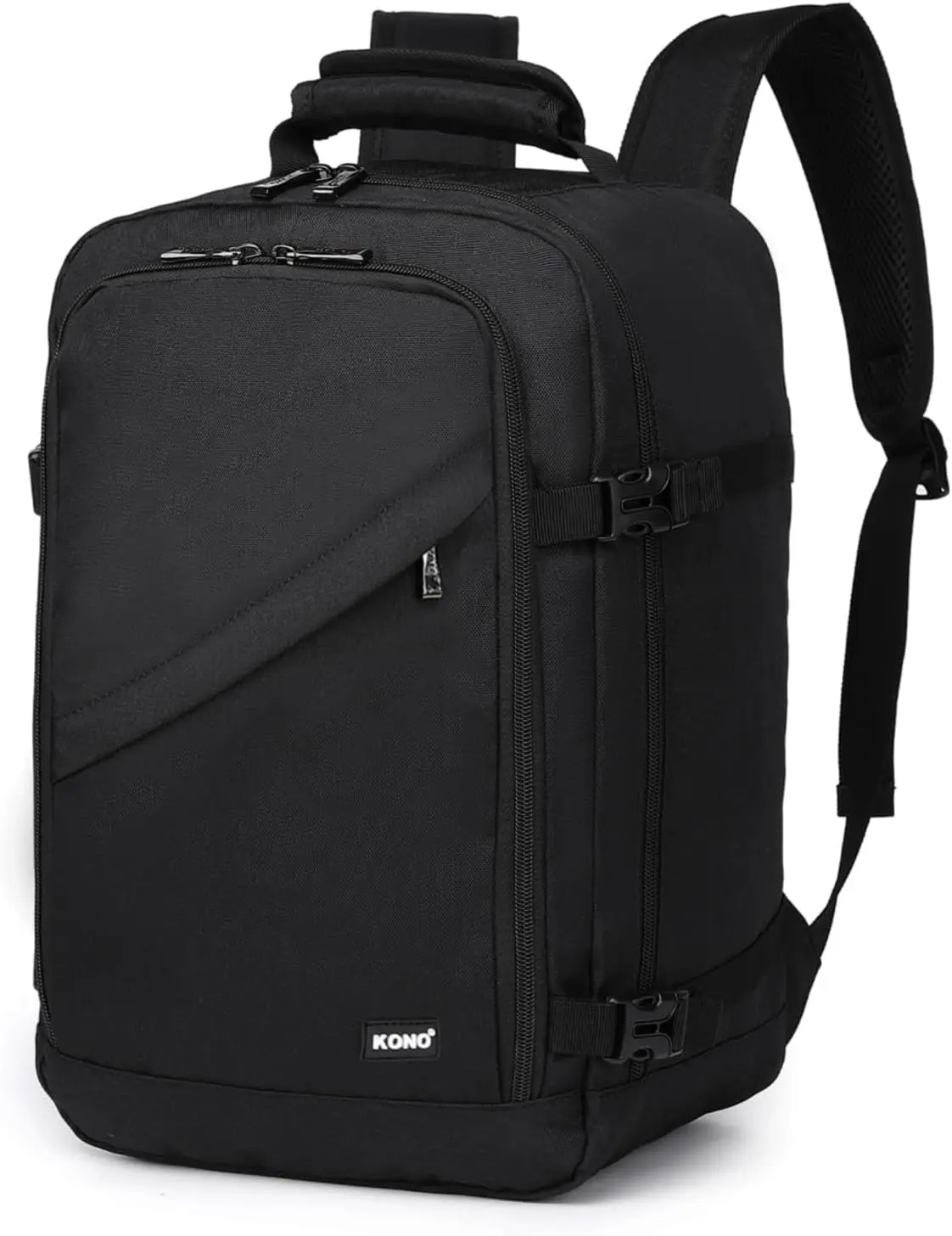 Sac de cabine KONO 40x20x25cm GRS, sac à dos de 20L pour bagage à main Ryanair sous le siège, en pol