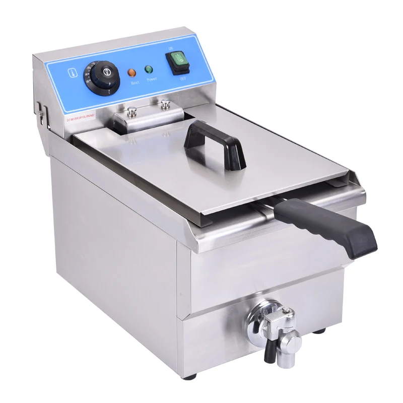 

Chip Fryer Deep Fat Electric Fryers Chicken Machine Commercial Counter Top Electric Deep Fryer