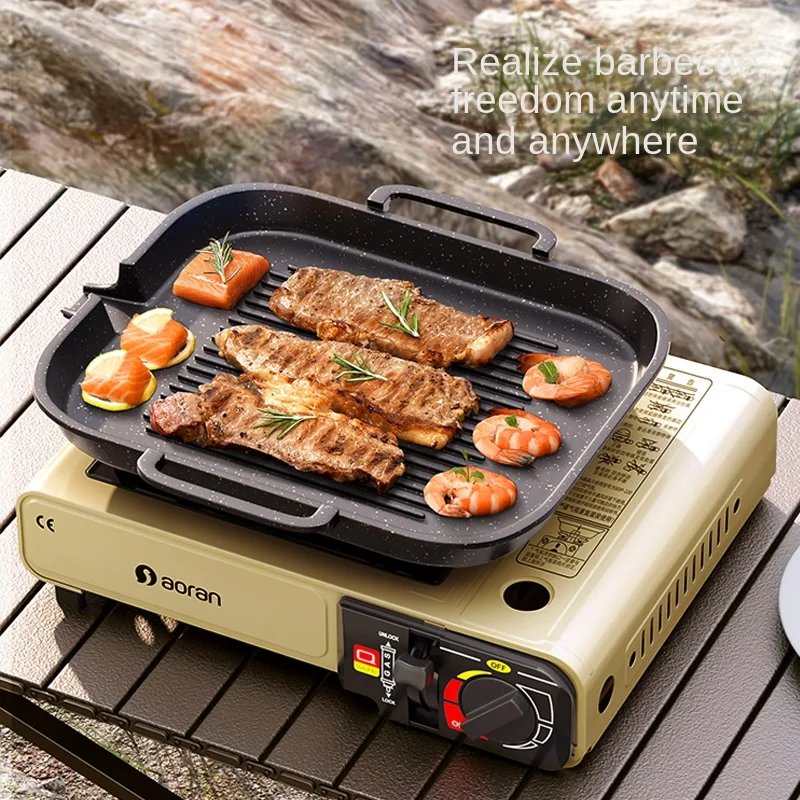 1 Outdoor Stove, Khaki Card Stove, Camping Card Stove, Portable Card Stove, Suitable For Outdoor Camping Garden Kitchen