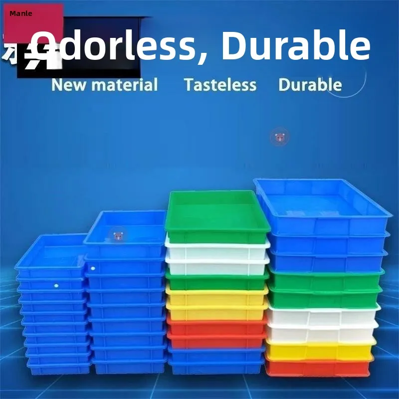 

Ультратонкая большая прямоугольная пластиковая коробка, корзина для хранения, настольный органайзер, пластиковая коробка Thiened без крышки для хранения...