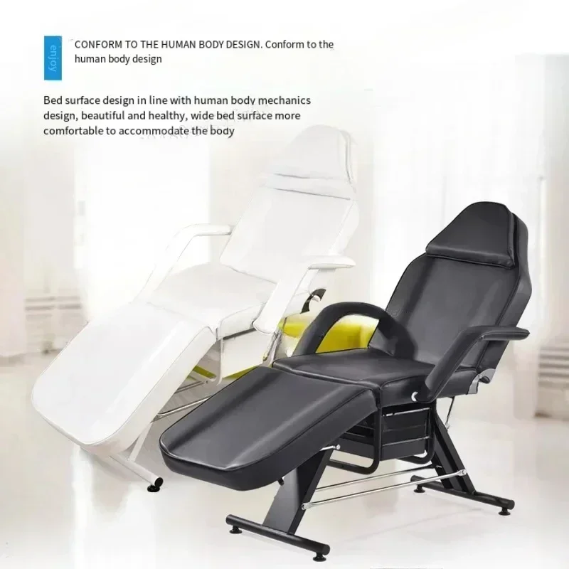 Facial Chair, Tattoo Chair Massage Bed Salon Bed with Hydraulic Stool for Professional Massage Facial Lash Beauty Treatment Spa