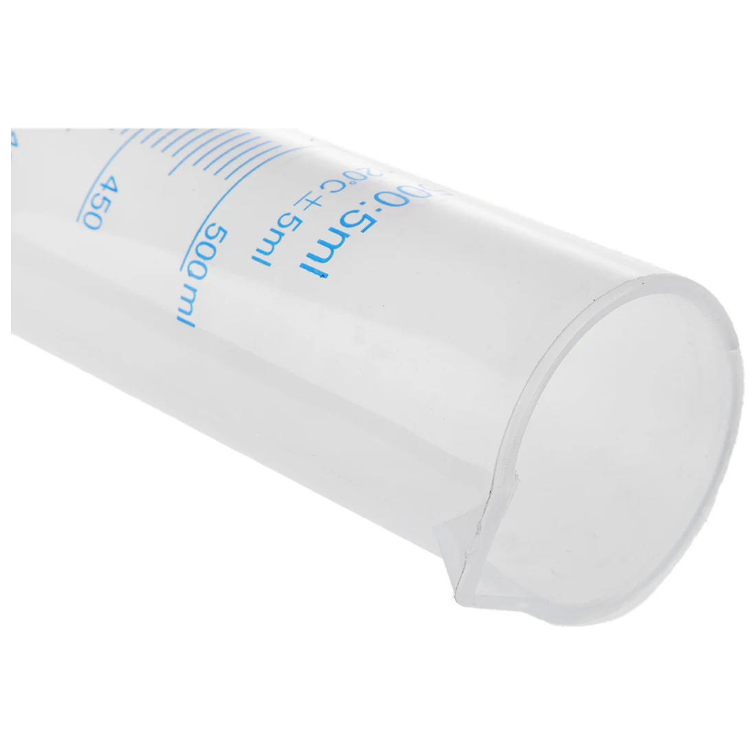 500 ml Plastic Transparent graduated tube.