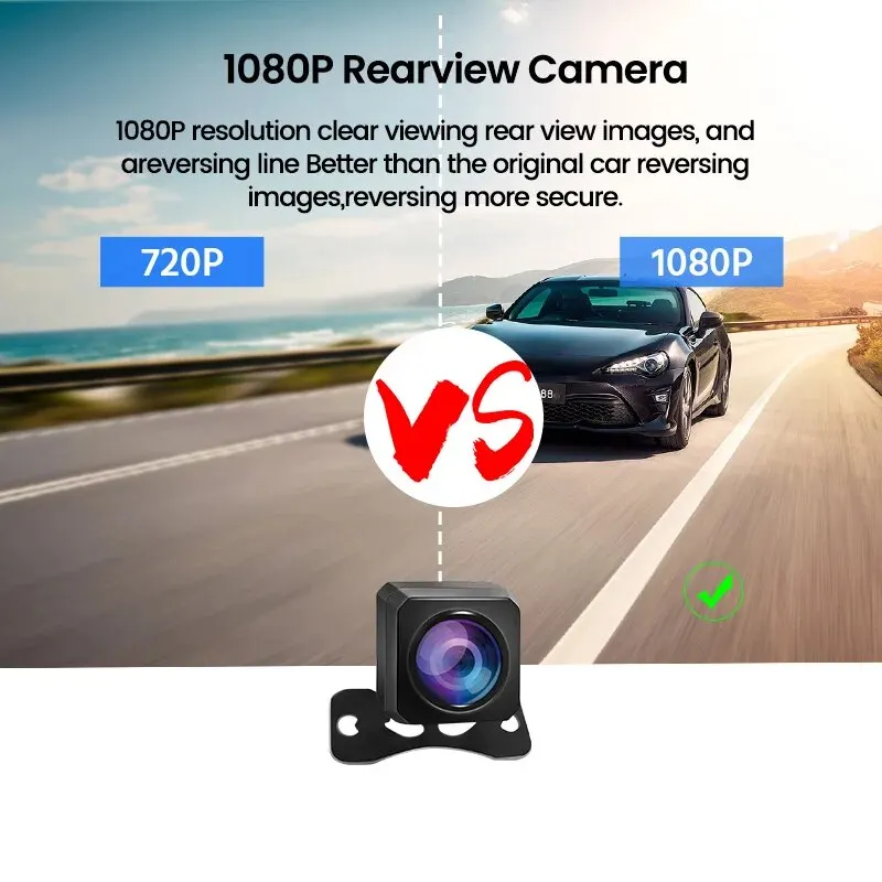 Acceo A20P Car DVR 10 Inch Touch IPS RearView Mirror Support Rear View Camera Dashcam Car Camera Video Recorder