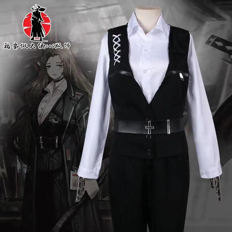 Spiele Limbus Unternehmen Rodion Cosplay Kostüm Uniform Umhang Anime Rollenspiel Halloween Karneval Weihnachten Outfit Requisiten Frauen Männer