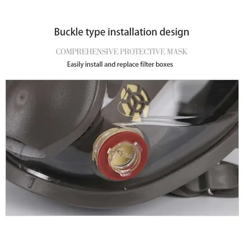 Imagen 2 del producto Máscara de Gas de cara completa a prueba de niebla 6800, juegos de respiradores, pintura Industrial, pulverización, respiración, seguridad, Respirador protector de trabajo