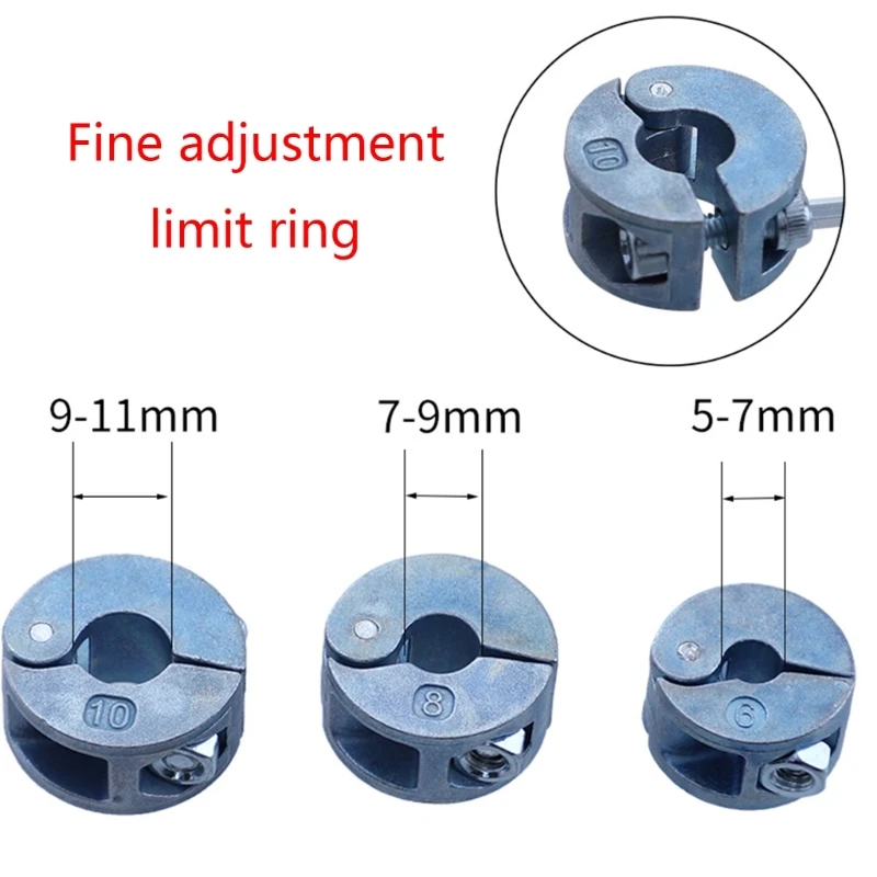 Woodworking Drill Stop Collar Set 5mm-11mm Drilling Bit Depth Stopper Ring Dropship