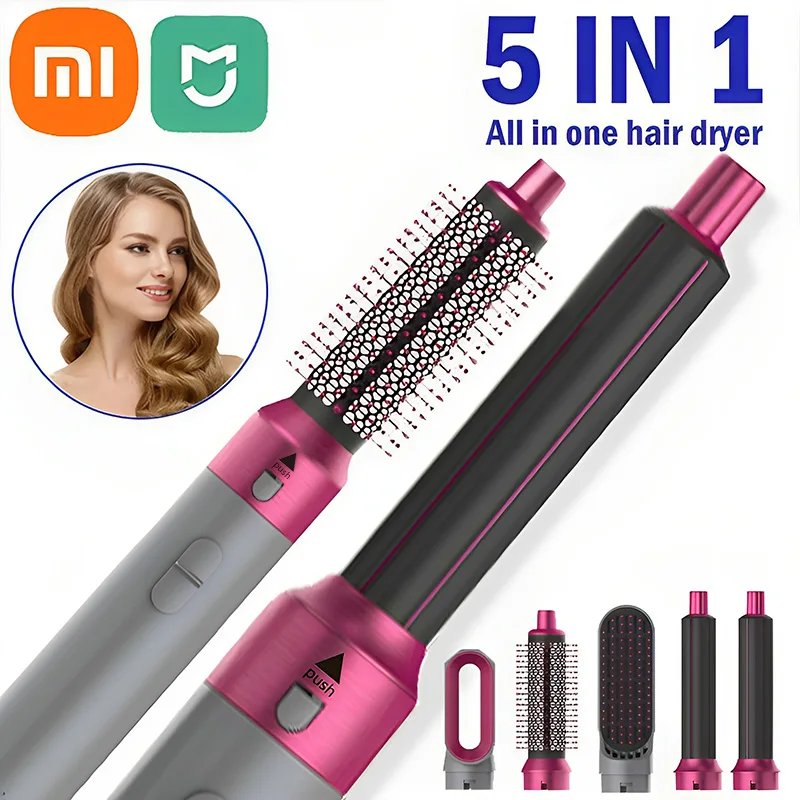 Xiaomi MIJIA 5 in 1 Hair Dryer Hot Comb Set Professional Curling Iron Hair Straightener Styling Tool For Airwrap Hair Dryer NEW