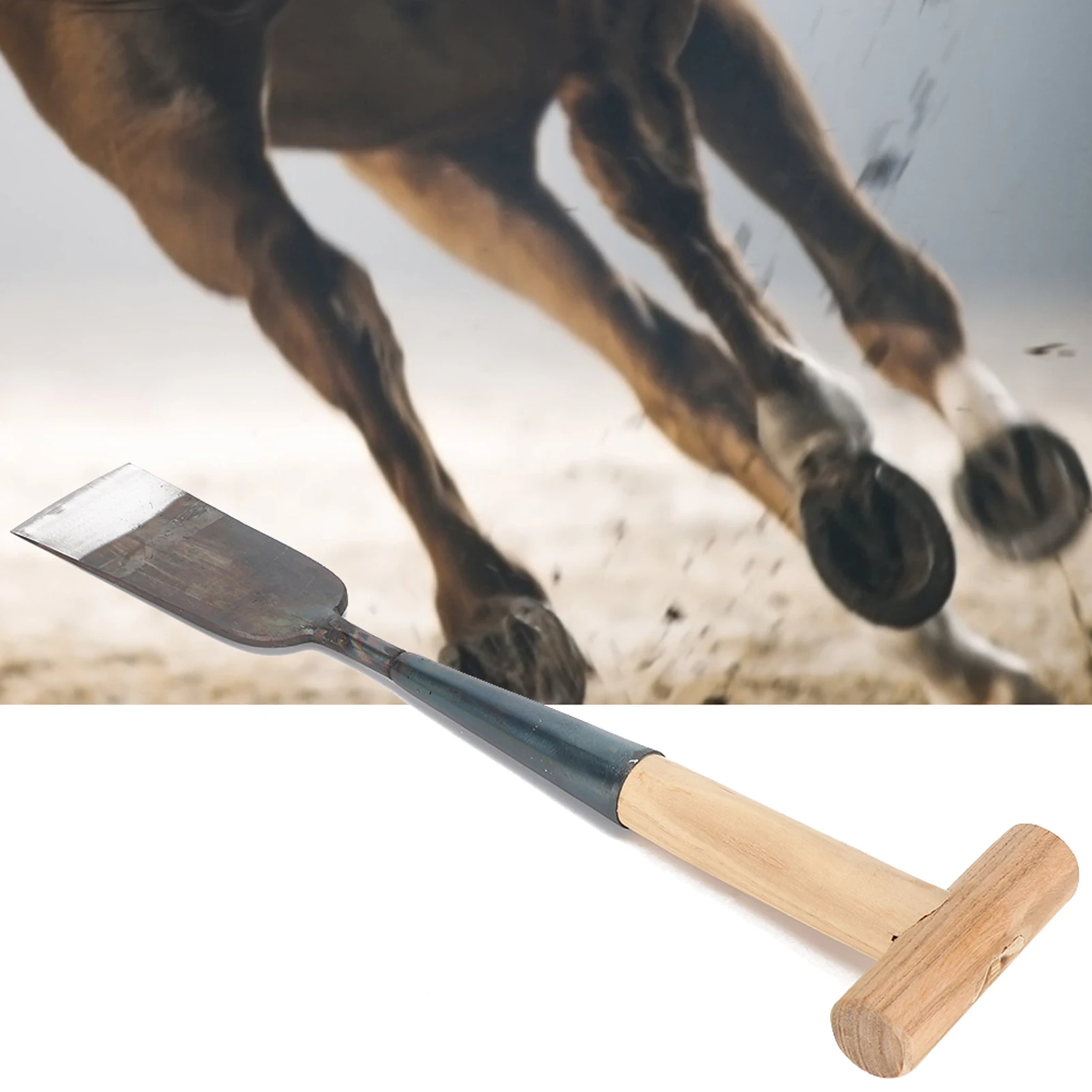 Horseshoe Trim Shovel Manganese Steel  Horseshoe Trimming Hoof Clipping Shovel Tool for Livestock Farm Home Breeding