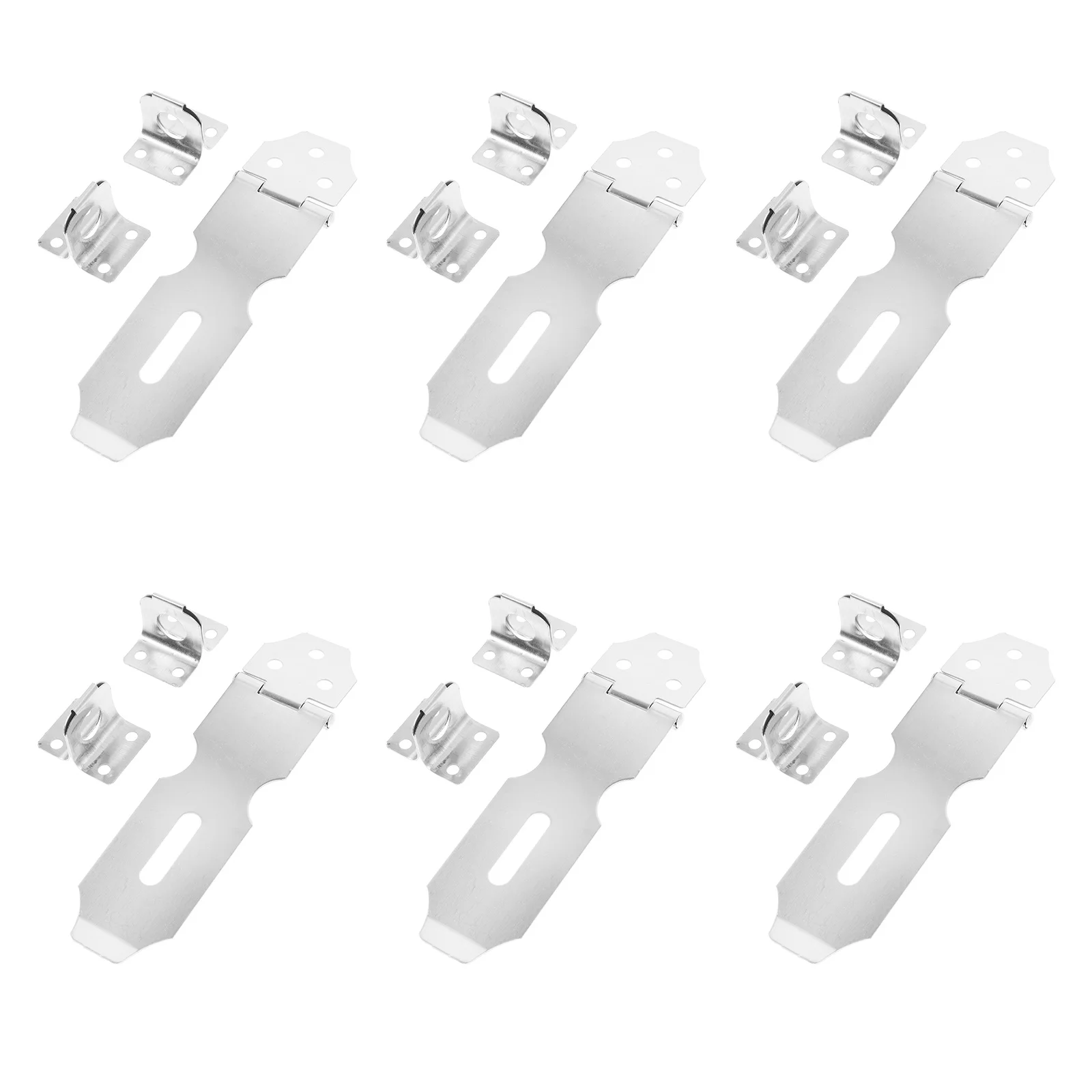 

8Pcs Lock Buckle Stainless Steel Reliable Hasp Latch for Furniture Door Drawer Padlock Hasp Shed Door Latch Latches Hardware