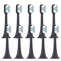10pcs For Xiaomi Mijia T302 Replacement Brush Heads Sonic Electric Toothbrush Heads Protect Soft DuPont Suitable Nozzles
