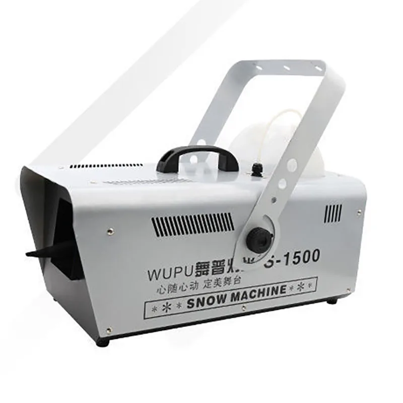 1500W เครื่องเกล็ดหิมะจําลอง Snow Sprayer สําหรับงานแต่งงานเวทีขนาดใหญ่เหตุการณ์จริงหิมะผลเขย่าหัว