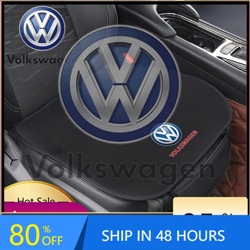 Car Sticker 2026 Hot Styling Mouldings For VOLKSWAGEN VW Car Seat Cushion Non-Slip Cover Ice Silk Velvet Plush For VW Volkswagen