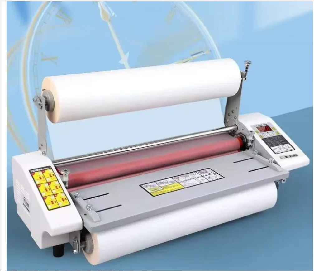 Hot Roll Laminating Machine with 4 Rubber Rollers 440mm + 1 Roll Film