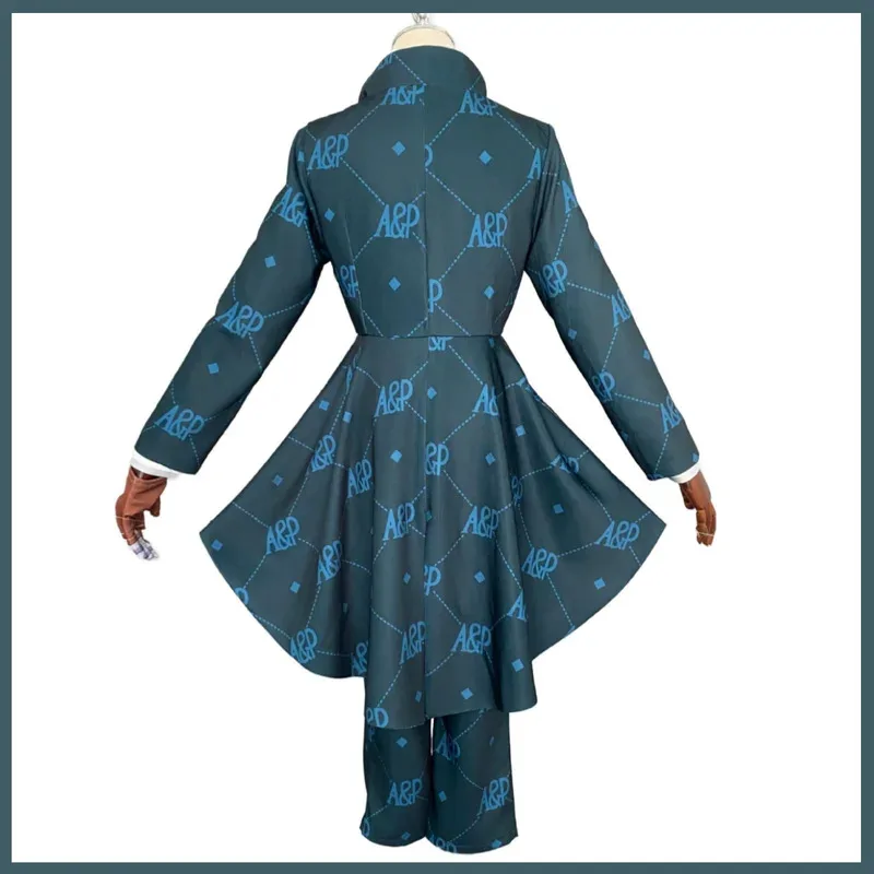 لعبة الهوية الخامس إيما وودز البستاني تأثيري حلي مسرح المضيف سهرة معطف قميص موحد مجموعة كاملة شعر مستعار رجل امرأة كرنفال الدعاوى