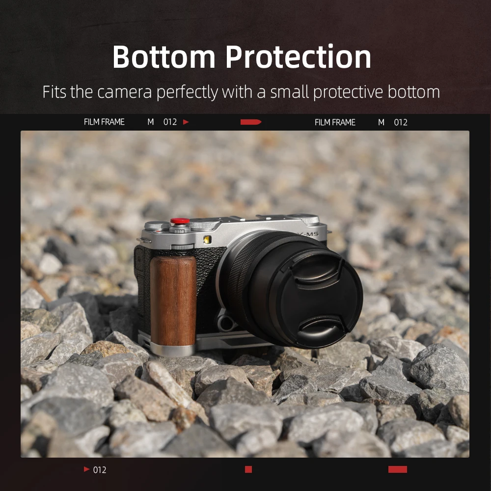 for Fujifilm X-M5 Camera L-Shaped Grip Camera Cold Shoe Finger 1-Handed Grip Shooting Bracket Accessories