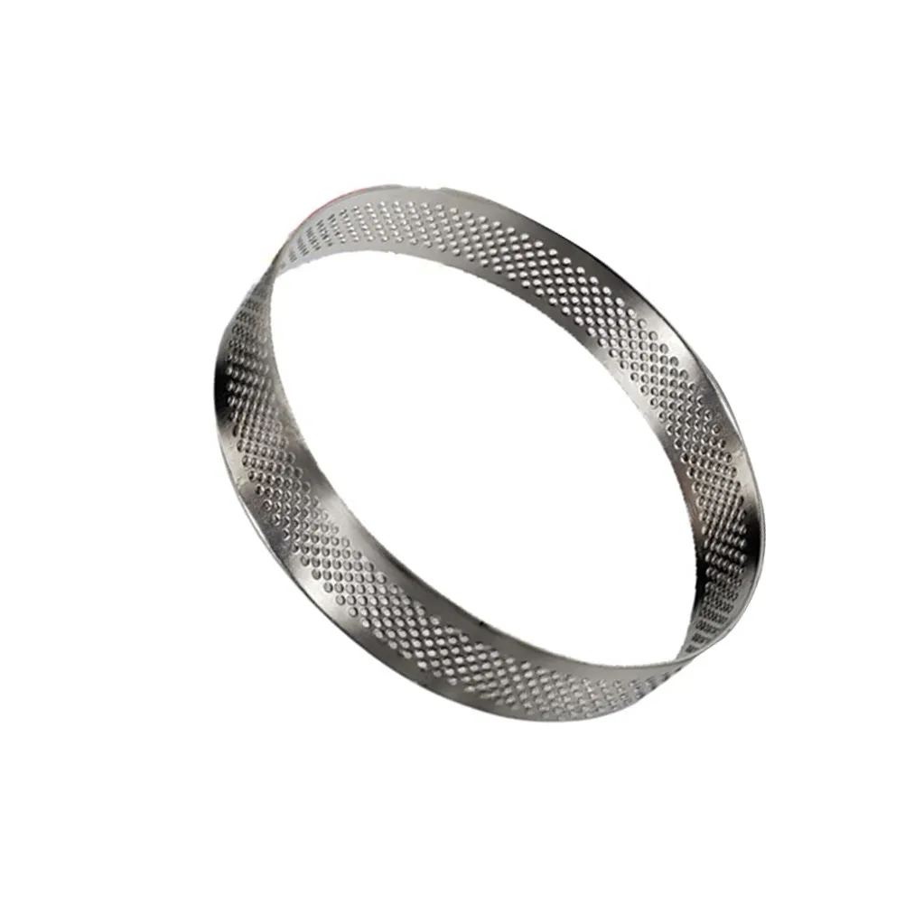 1Pcs 7cm Round Baking Mold Stainless Steel Tart Shell Maker for Shortbread Puff Pastry Quick Heat Conduction Tart Ring