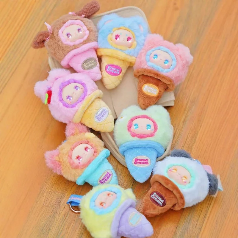 إيما سكوب الآيس كريم سلسلة أفخم قلادة صندوق أعمى Kawaii إيما الشكل دمية صندوق غامض المعلقات لطيف هدايا عيد الميلاد مفاجأة