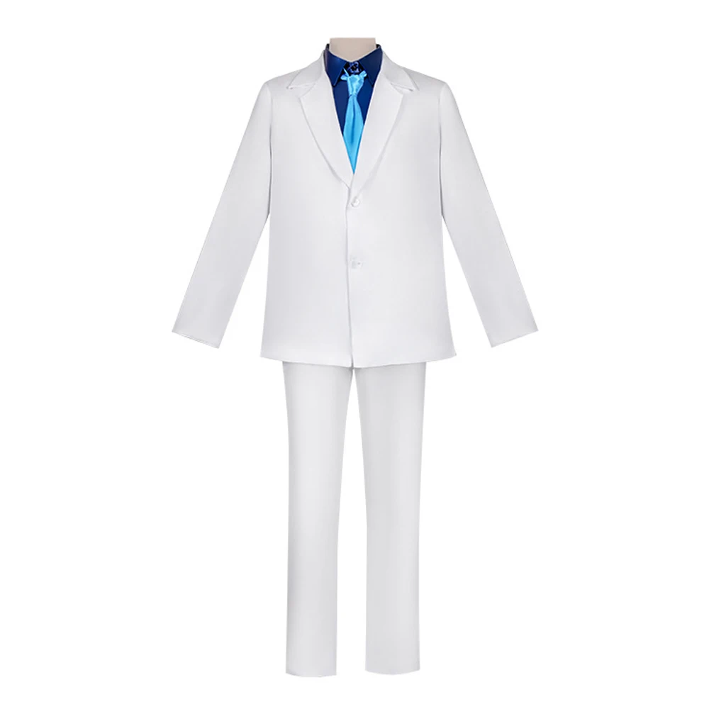Anime Vice Admiral Monkey·D·Garp Cosplay Costume White Uniform Suit Long Trench Coat Blue Shirt For Men Women Halloween Carnival - view 5
