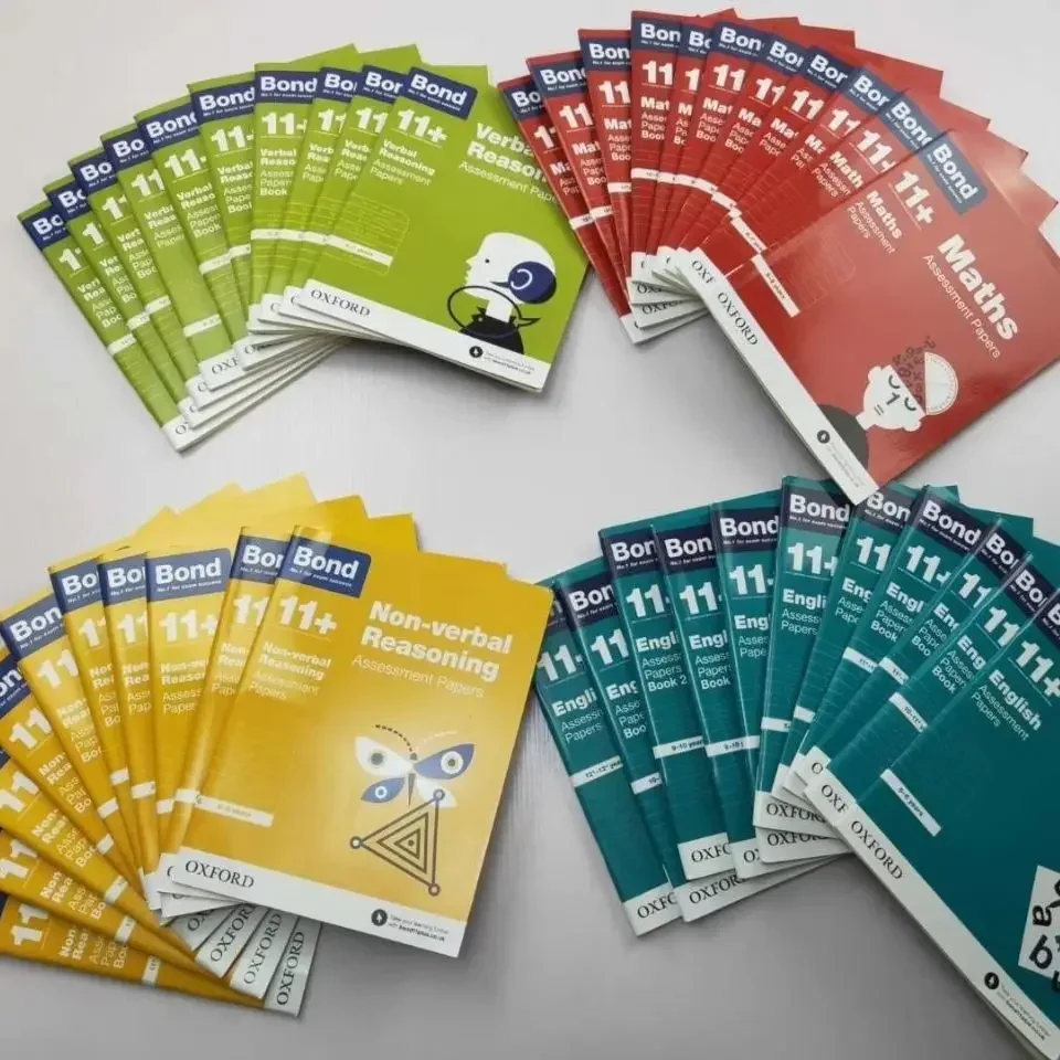 42 Books Bond 11 English Mathematical Reasoning Verbal Non-Reasoning Rating Papers Books for 5-13 Years Old Brain Educe Educe