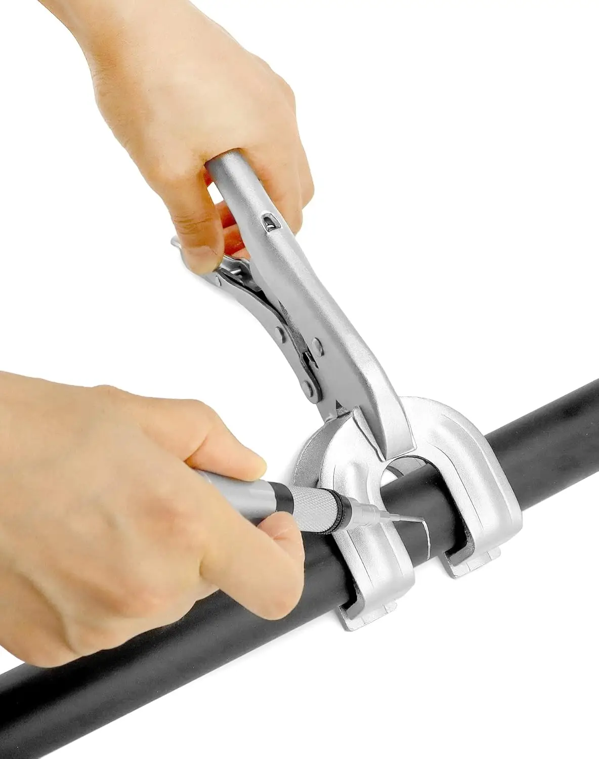 9 인치 U 자형 용접 잠금 펜치 조정 가능, 다기능 금속 용접 클램프 플라이어, 쉬운 제거를위한 빠른 잠금 해제