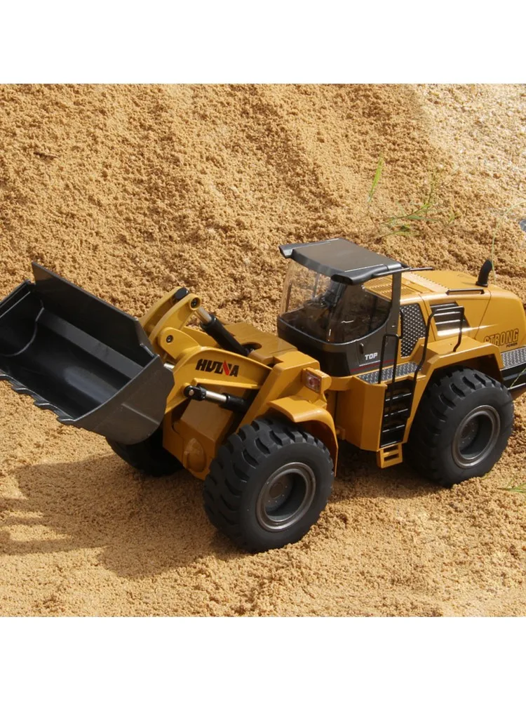 Nieuwe RTR HUINA 1583 1/14 Schaal RC Afstandsbediening Vrachtwagen Loader Auto's met Verlichting Geluid 2.4 GHz Outdoor Speelgoed jongens Gift - afbeelding 2