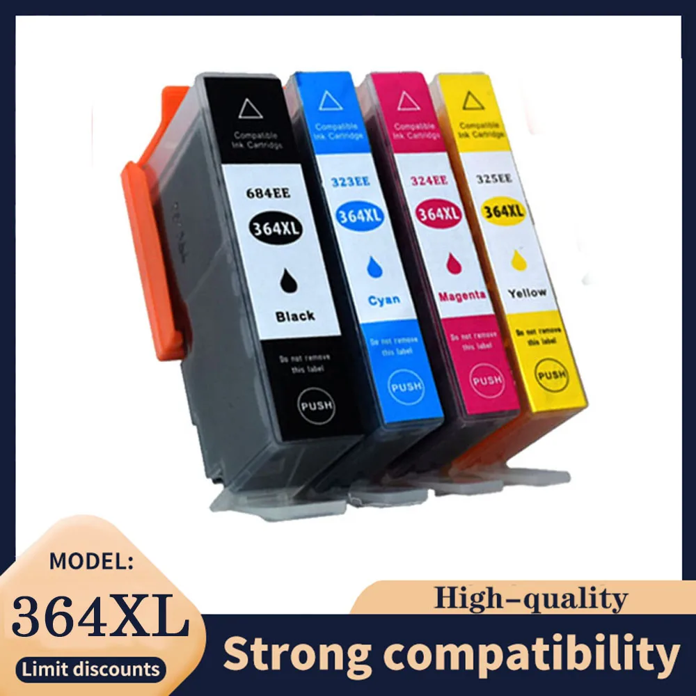 Vilaxh Compatible Ink Cartridge for HP364XL for HP 364 XL 364XL for HP Photosmart 5510 5515 6510 B010a B109a B209a Deskjet 3070A