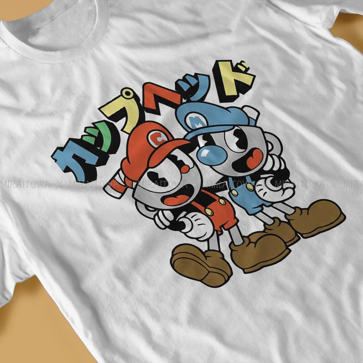 Mugman  Graphic TShirt Cuphead Battle Adventure Game Printing Tops Comfortable T Shirt Men Short Sleeve Special Gift Clothes