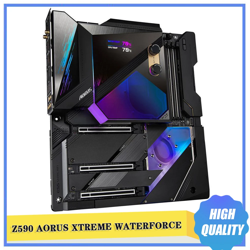 Z590 AORUS XTREME WB For Gigabyte LGA1200 4*DDR4 128GB 6*SATA E-ATX Motherboard Z590 AORUS XTREME WATERFORCE