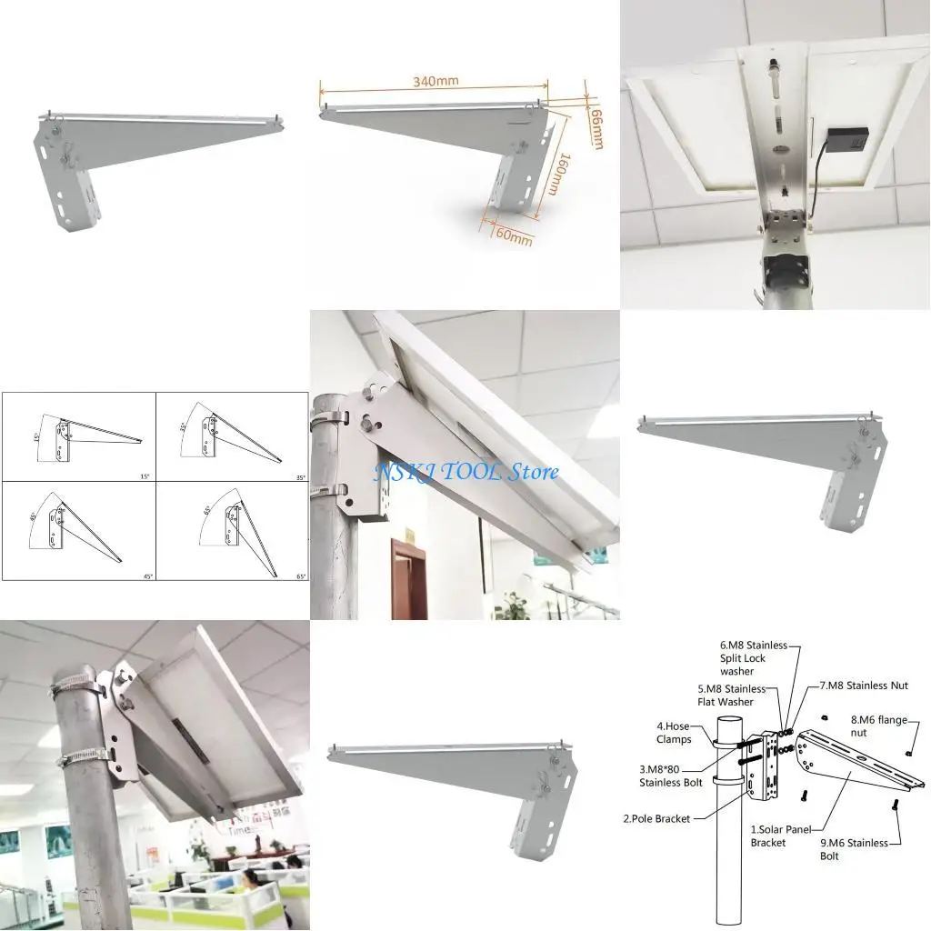 

L8RC Modifiable Lean Photovoltaic Panel Wall Mount Aluminum Mixture Building