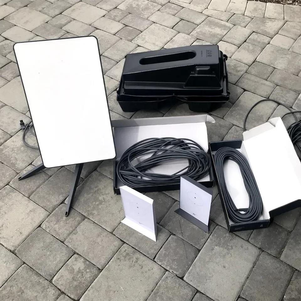 YX 100% Authentic Starlink Satellite Internet Kit V2 Starlink V2 Kit With Rectangular Dish Router And Pipe Adapter