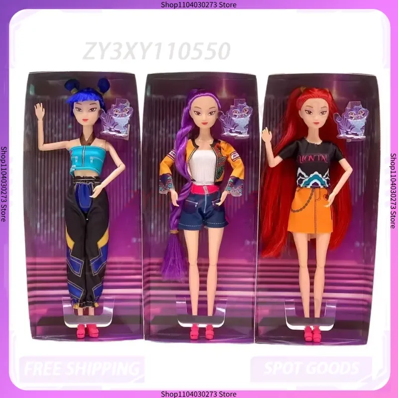 

Kpop Demon Hunters Girl Group Фигурка Аниме Мультяшные куклы Подвижные суставы Модель игрушки Настольный декор Коллекция Девочка Подарок