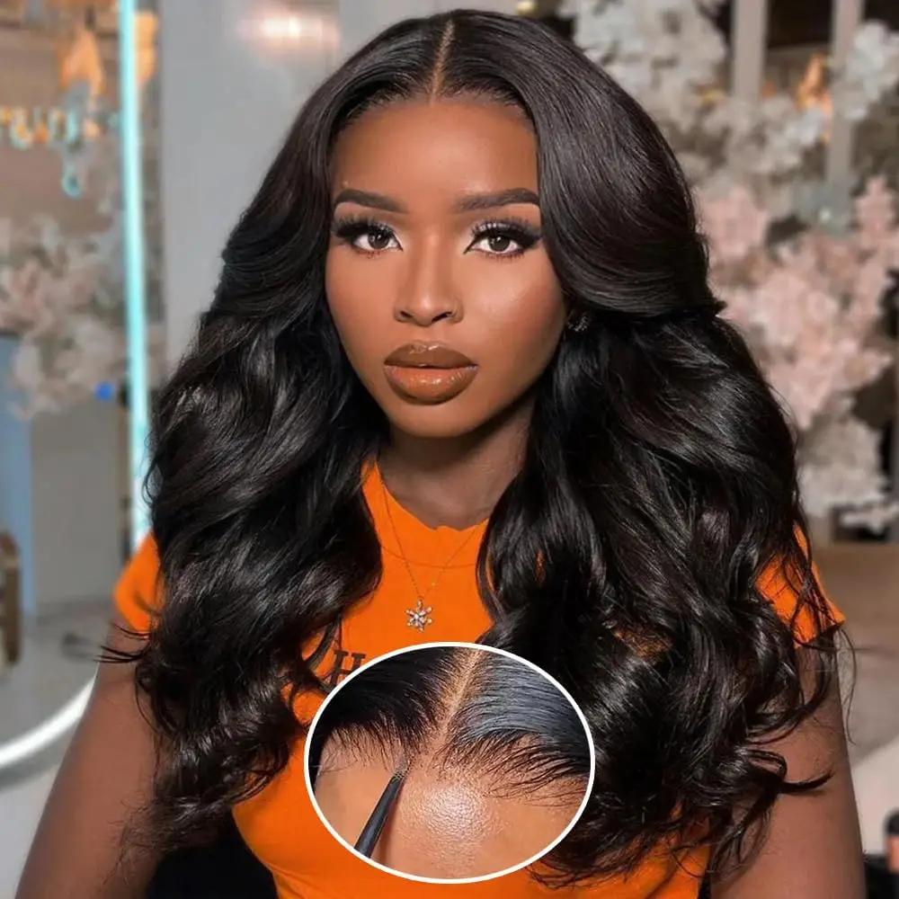 

Body Wave Glueless Wigs Human Hair Pre Plucked Transparent Lace Front Wig Brazilian Human Hair Wig Pre Cut Lace Human Hair Wig