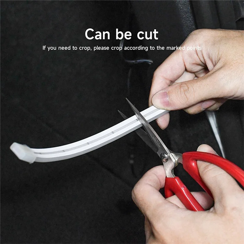 Voor Tesla Model 3 Highland Auto-interieurverlichting LED Siliconen Strip Licht Flexibele rubberen kofferbaklampen Koud wit