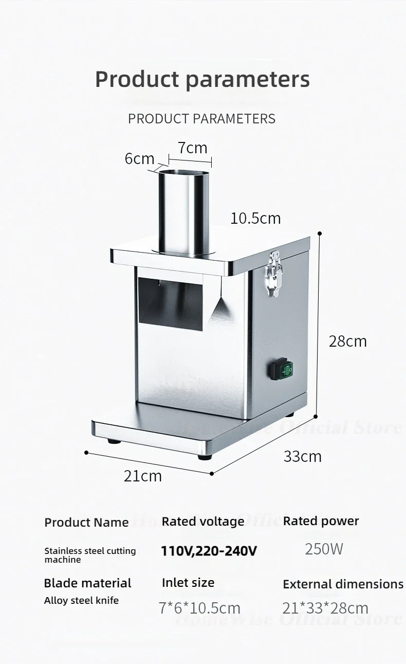 LX EVEC 상업용 전기 야채 큐브 절단기 과일 슬라이서 절단 스트립 주사위 푸드 프로세서 5 블레이드 포함
