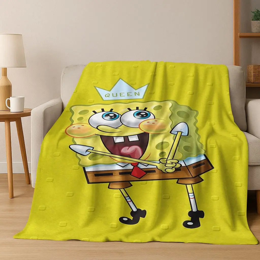 الكرتون S-سبونجبوب سكوير باتريك ستار الفانيلا بطانية لينة رمي بطانية للسرير غرفة نوم غرفة المعيشة السفر نزهة هدية #3