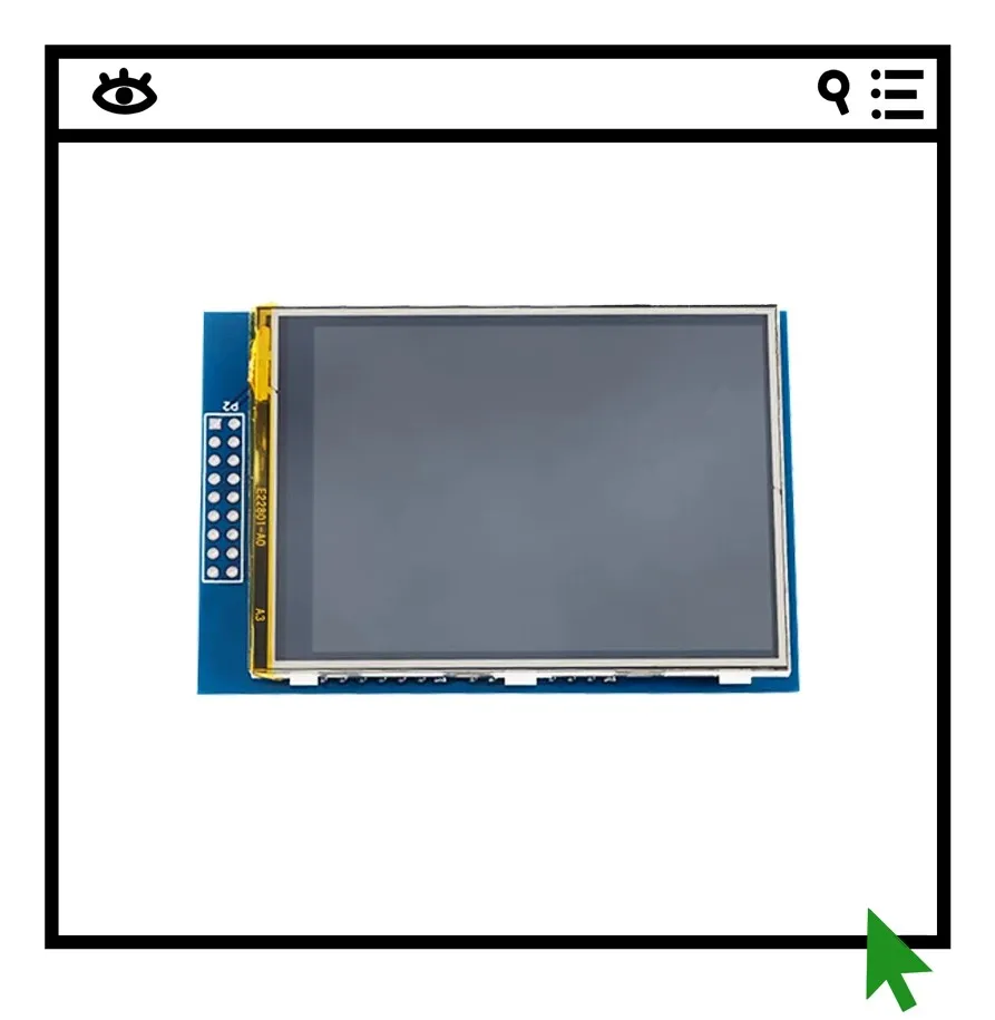

2.8-inch TFT LCD touch screen module compatible with UNO and Mega2560 ILI9341 drivers