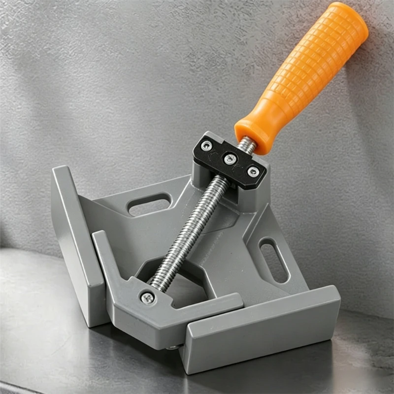 90 Degree Right Angle Clip Clamp Single Handle Aluminum Alloy Corner Clamp Woodworking Picture Frame Clip Right Angle Folder