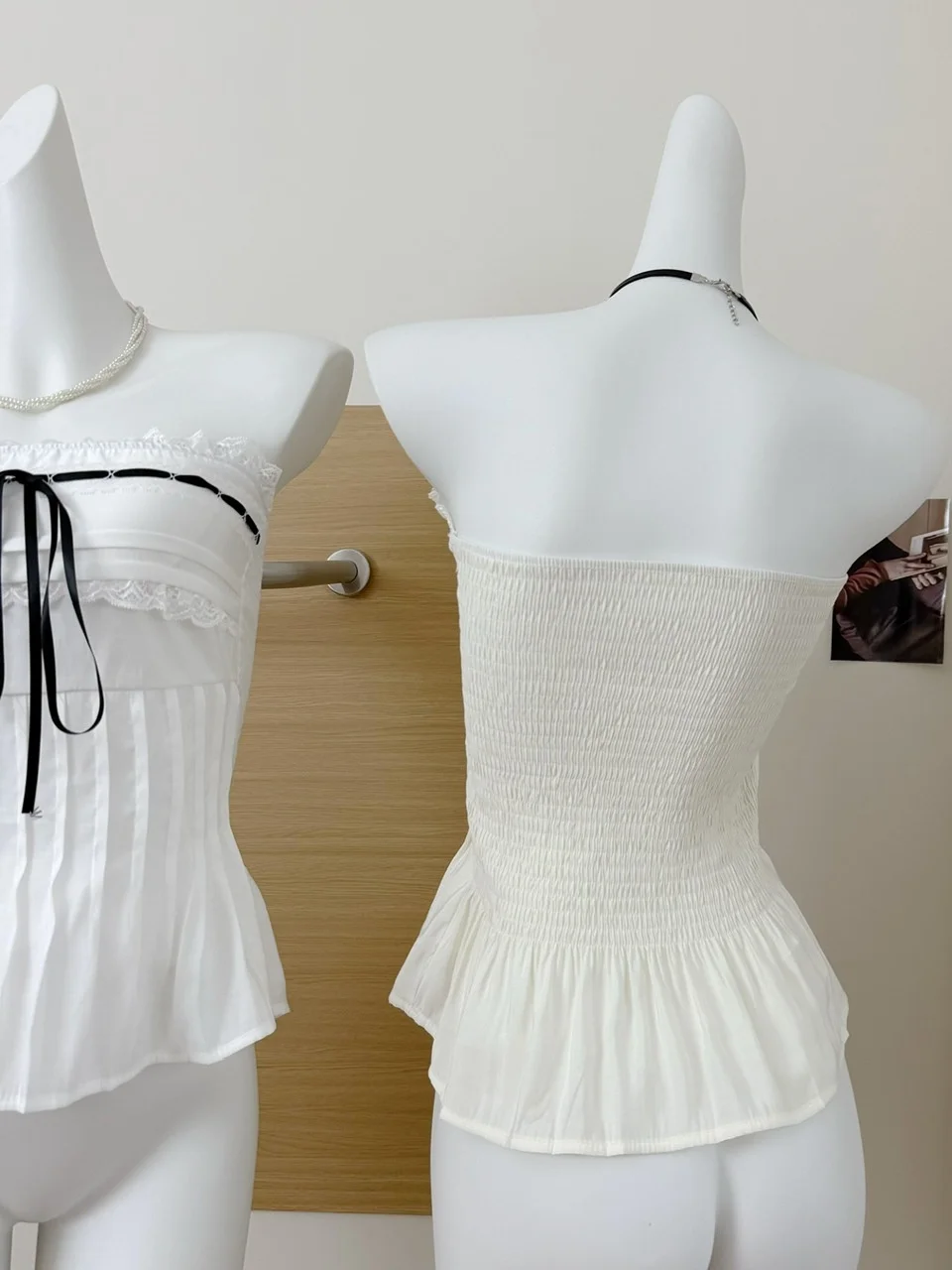 Dolame Sexy ort Crop Top Donna Estate Sexy Design in pizzo Gilet senza spalline Brtte Cotone Poliestere Materiale Colore puro