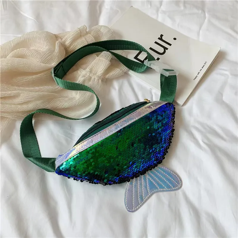 حقائب كتف قابلة للتعديل للأطفال ، حقيبة حزام ، متعددة الألوان ، مطرزة ، رسوم متحركة ، إكسسوارات للأطفال الصغار ، لطيفة ، عصرية