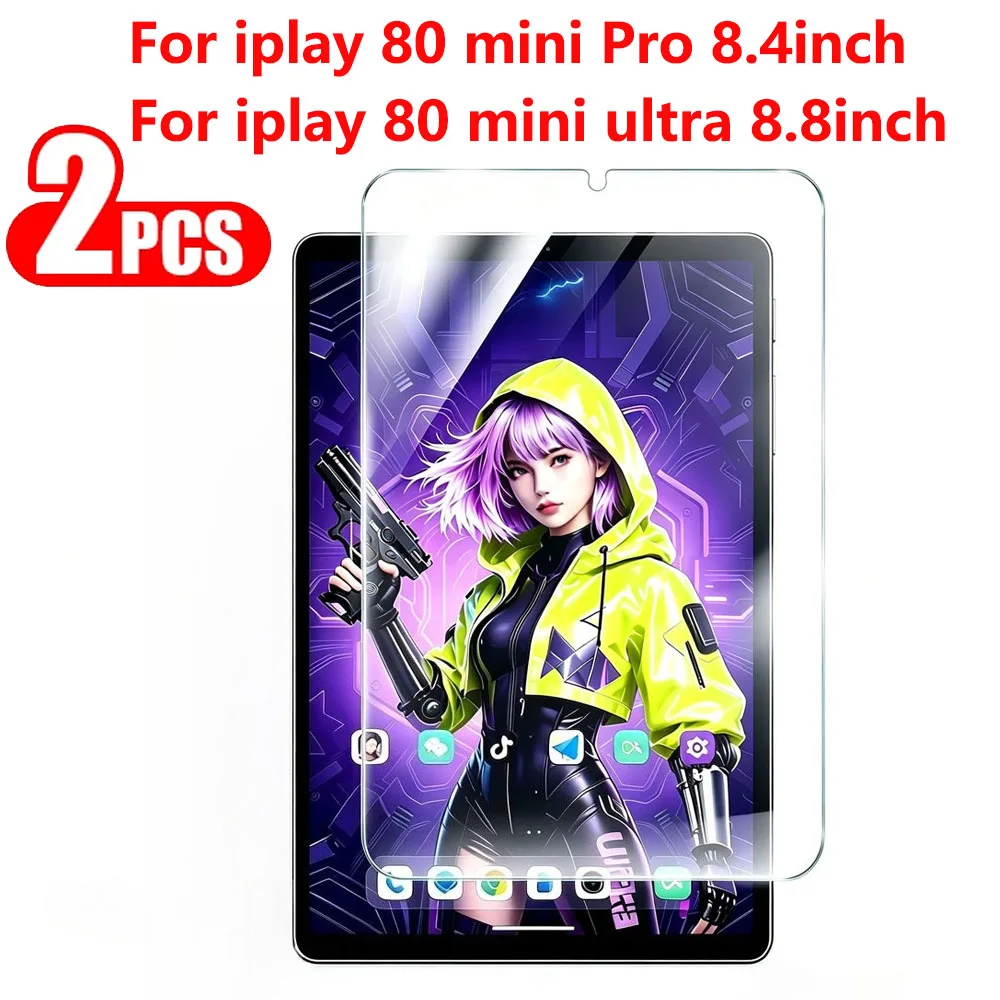 2 Pieces HD Tempered Glass Screen Protector For Alldocube IPlay80 mini Ultra Pro For IPlay 80 mini Pro Ultra Protective Film