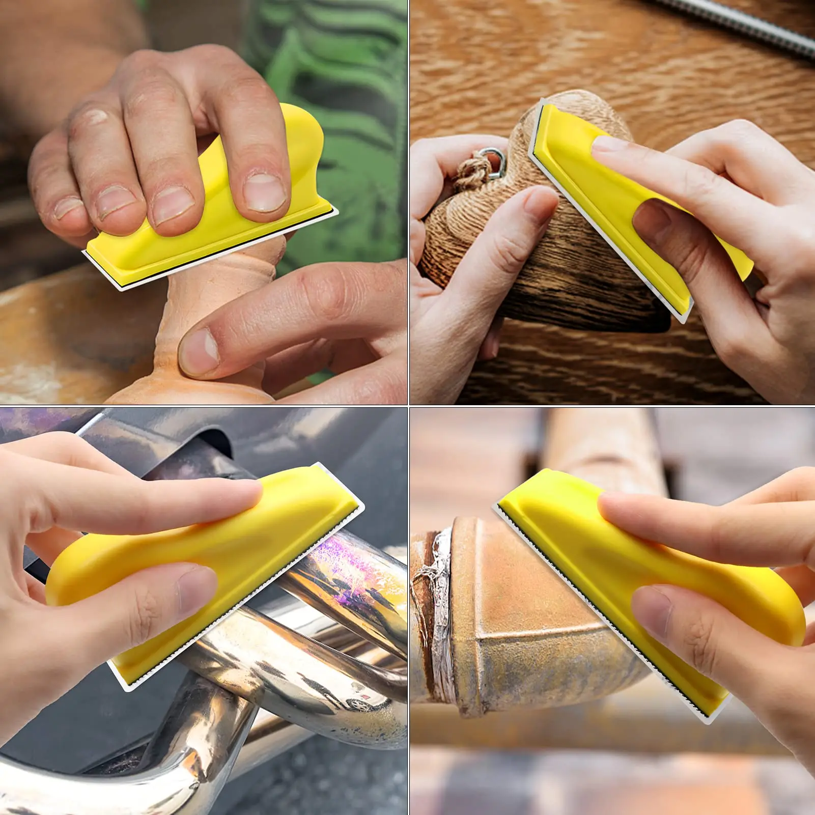 3.5x1 Inch Micro Sanding Paper Set 131 Pcs Detail Sanding Refill Mini Sandpaper Kit for Small Projects Hook & Loop for DIY Wood